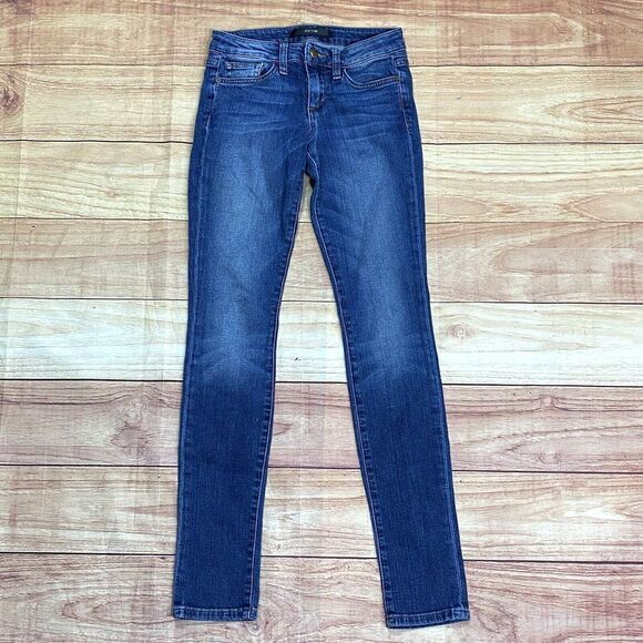 Joe's Jeans The Skinny Fit Women's Size 25 Dark Blue Wash Denim Jeans Ankle Slim - Picture 1 of 9